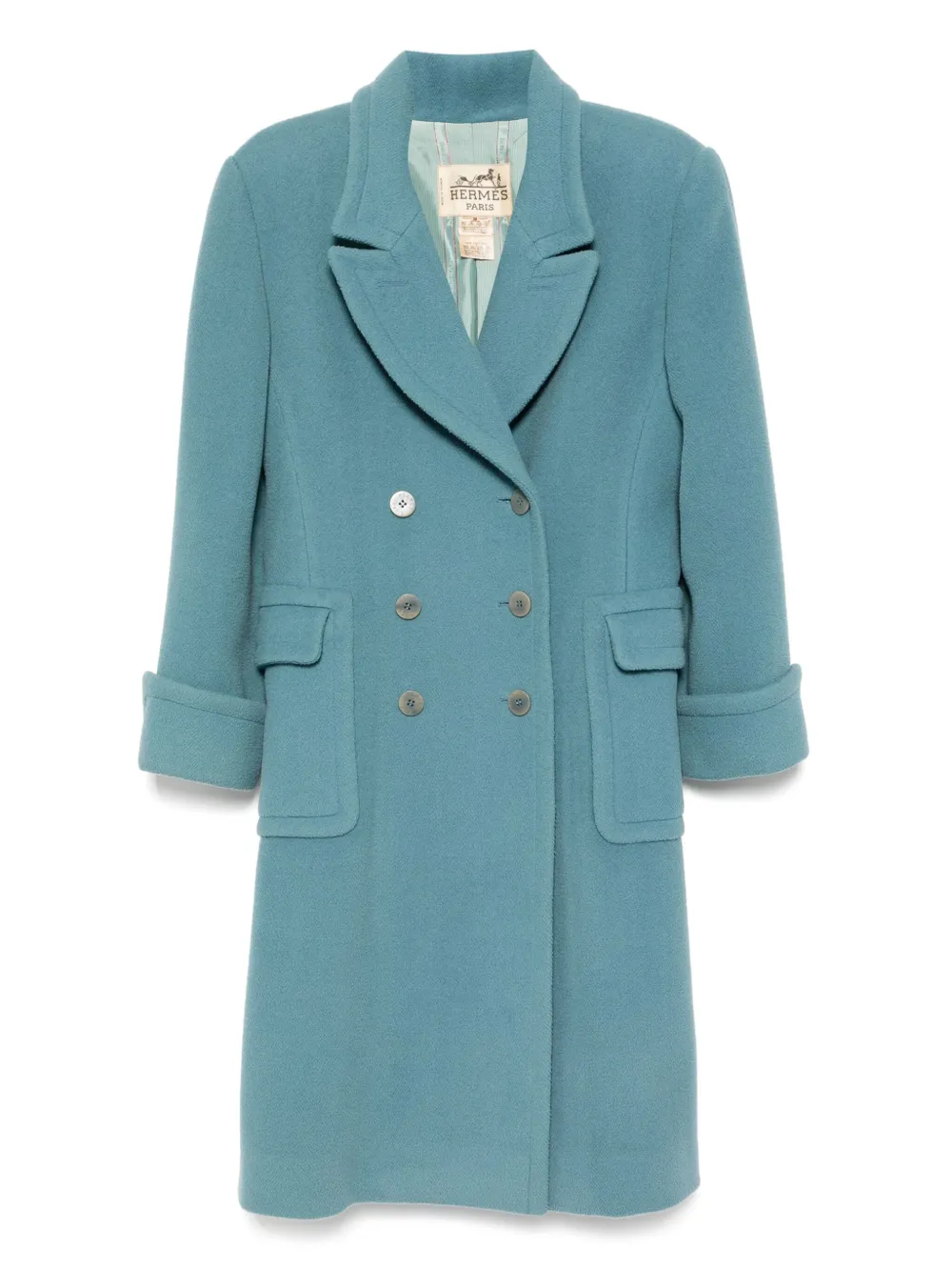 Pre-owned Hermes 1990-2000s Double Breasted Coat