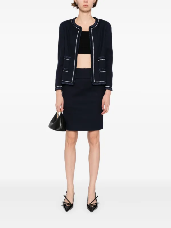 CHANEL Pre-Owned Tailleur Con Gonna 1994 Blu FARFETCH IT