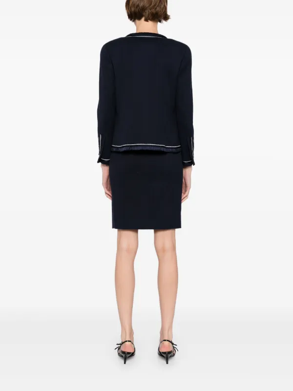 CHANEL Pre-Owned 1994 スカートスーツ | ブルー | FARFETCH JP