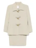 Céline Pre-Owned 1990-2000s setup suit jacket skirt - Neutrals