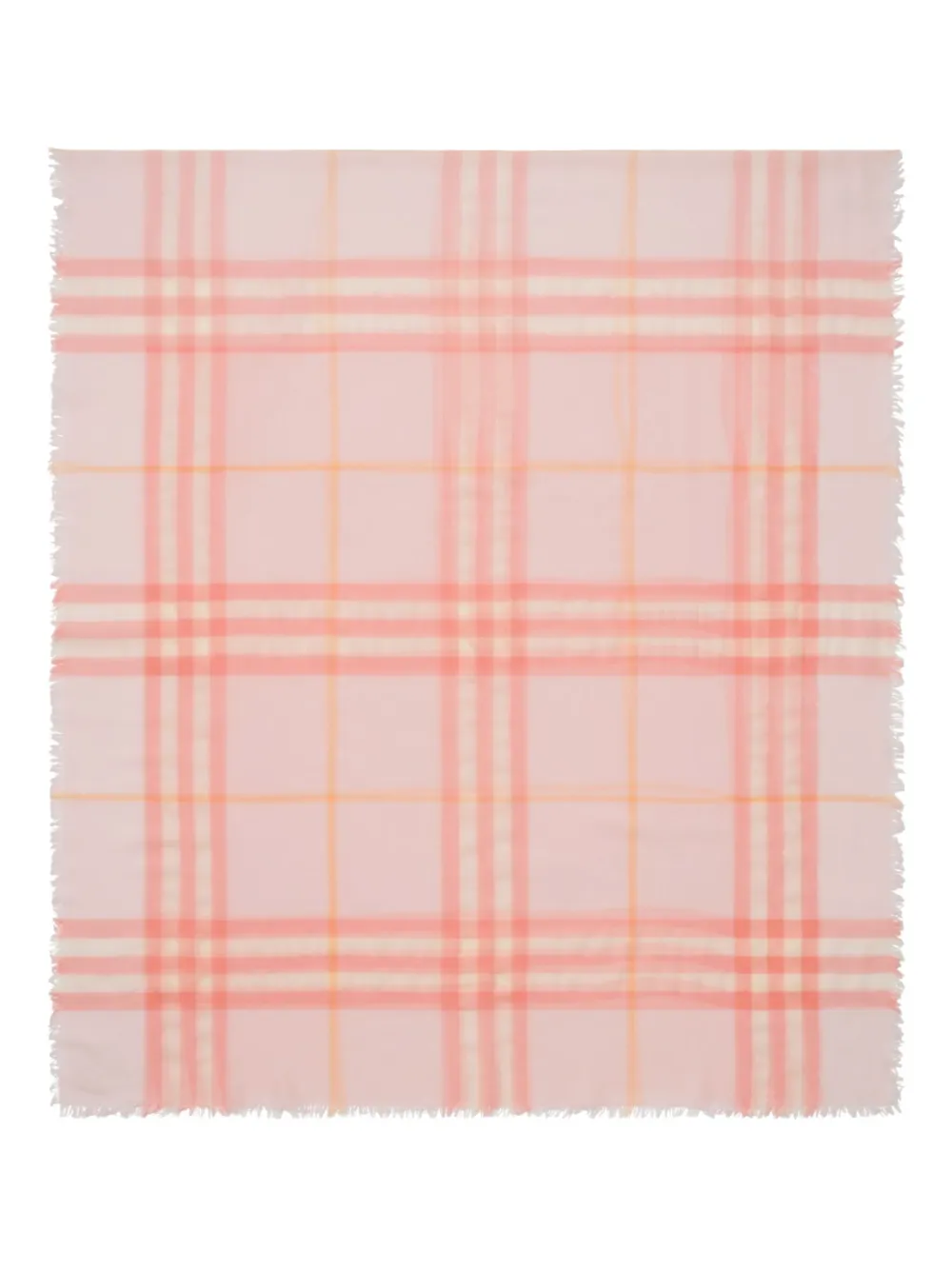 Burberry checked wool scarf | Pink | Image 1