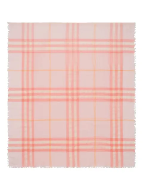 Burberry checked wool scarf