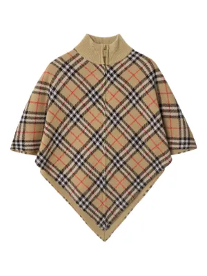 Burberry Children ウール素材ポンチョ M BURBERRY - Burberry バーバリー ポンチョ ウール コート ベビー