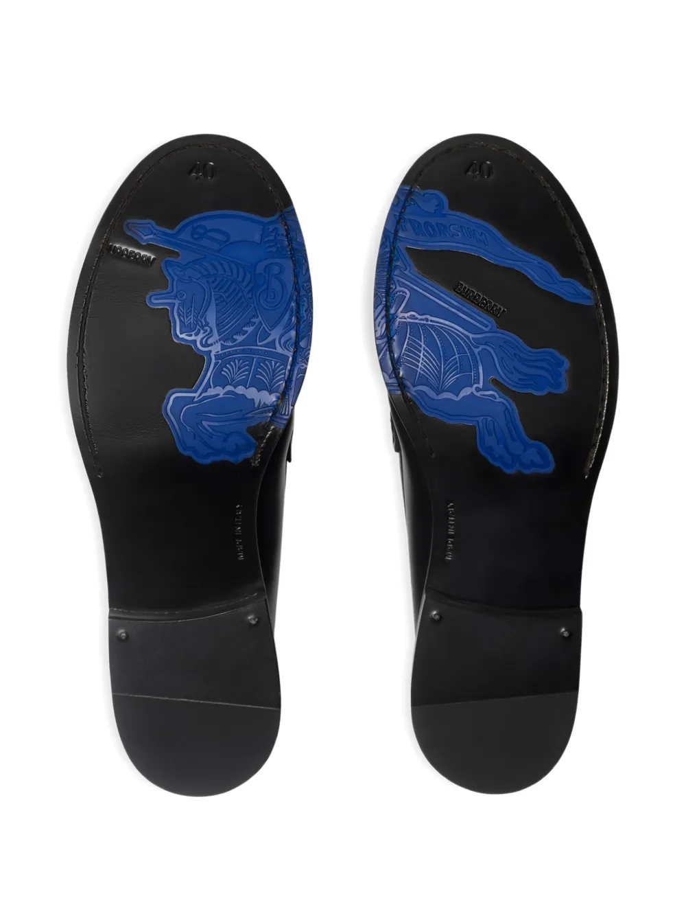 Burberry Leren loafers Zwart