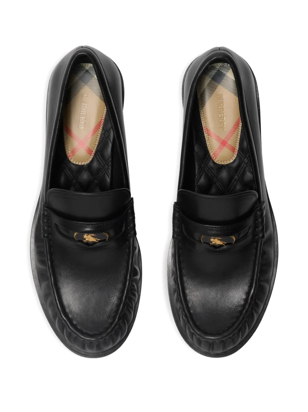 Burberry Leren loafers Zwart