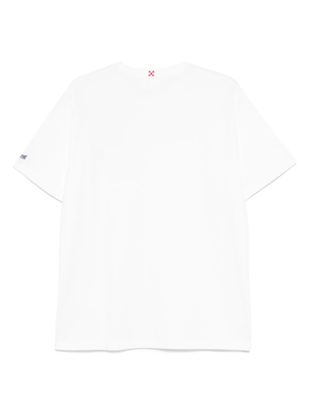 MC2 Saint Barth slogan-embroidered T-shirt - Wit