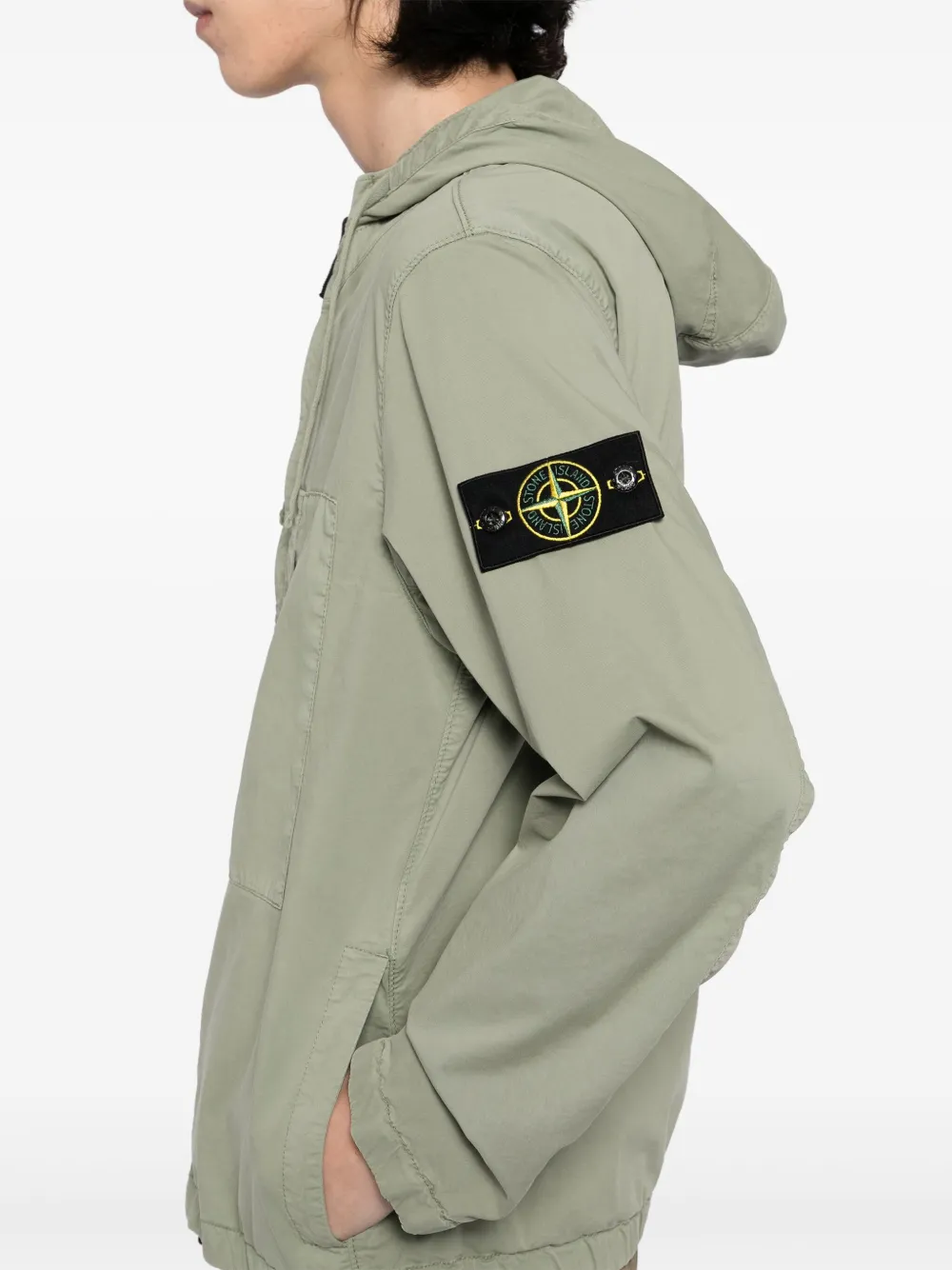 Stone Island Jack met capuchon Groen