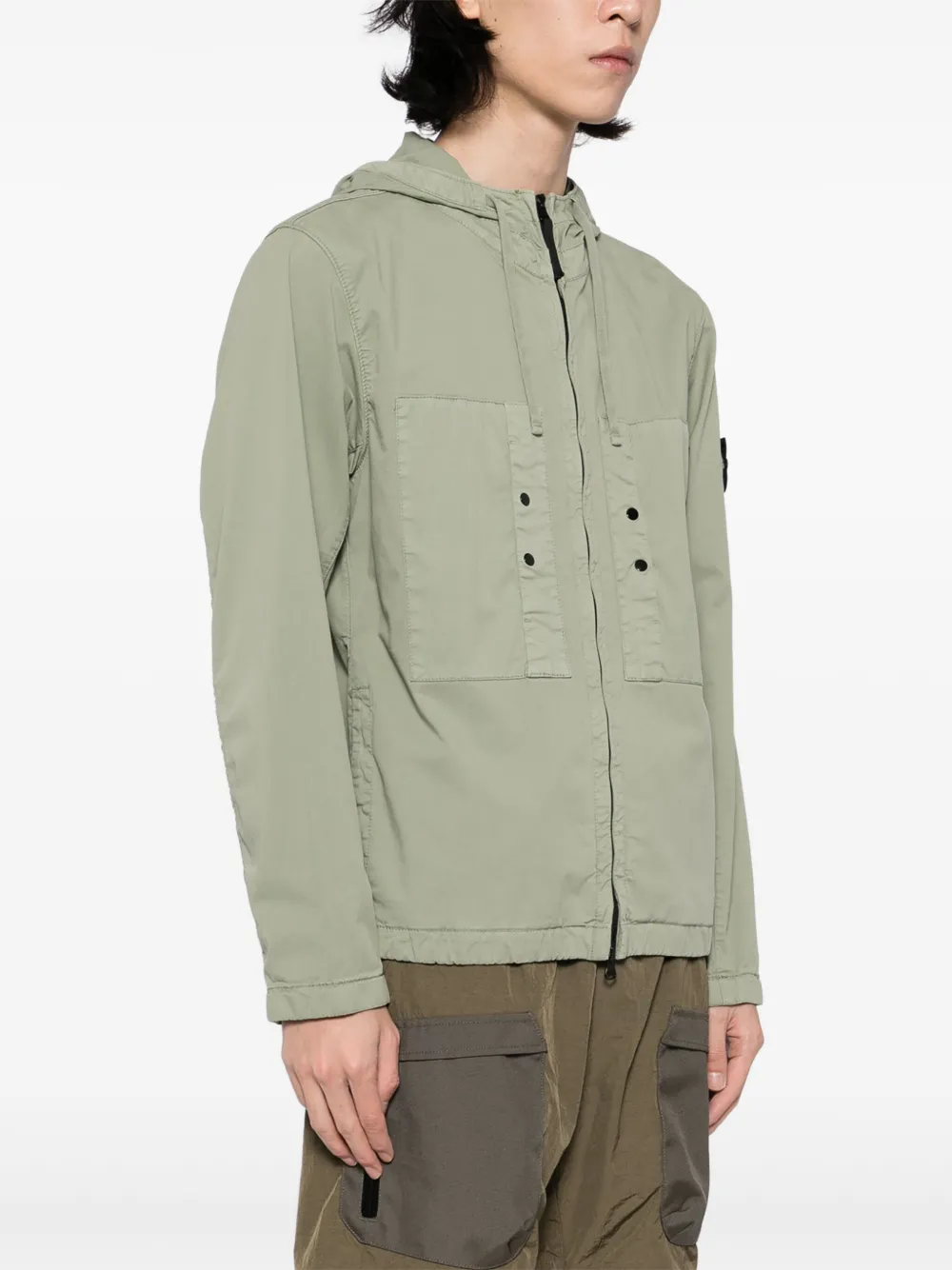 Stone Island Jack met capuchon Groen