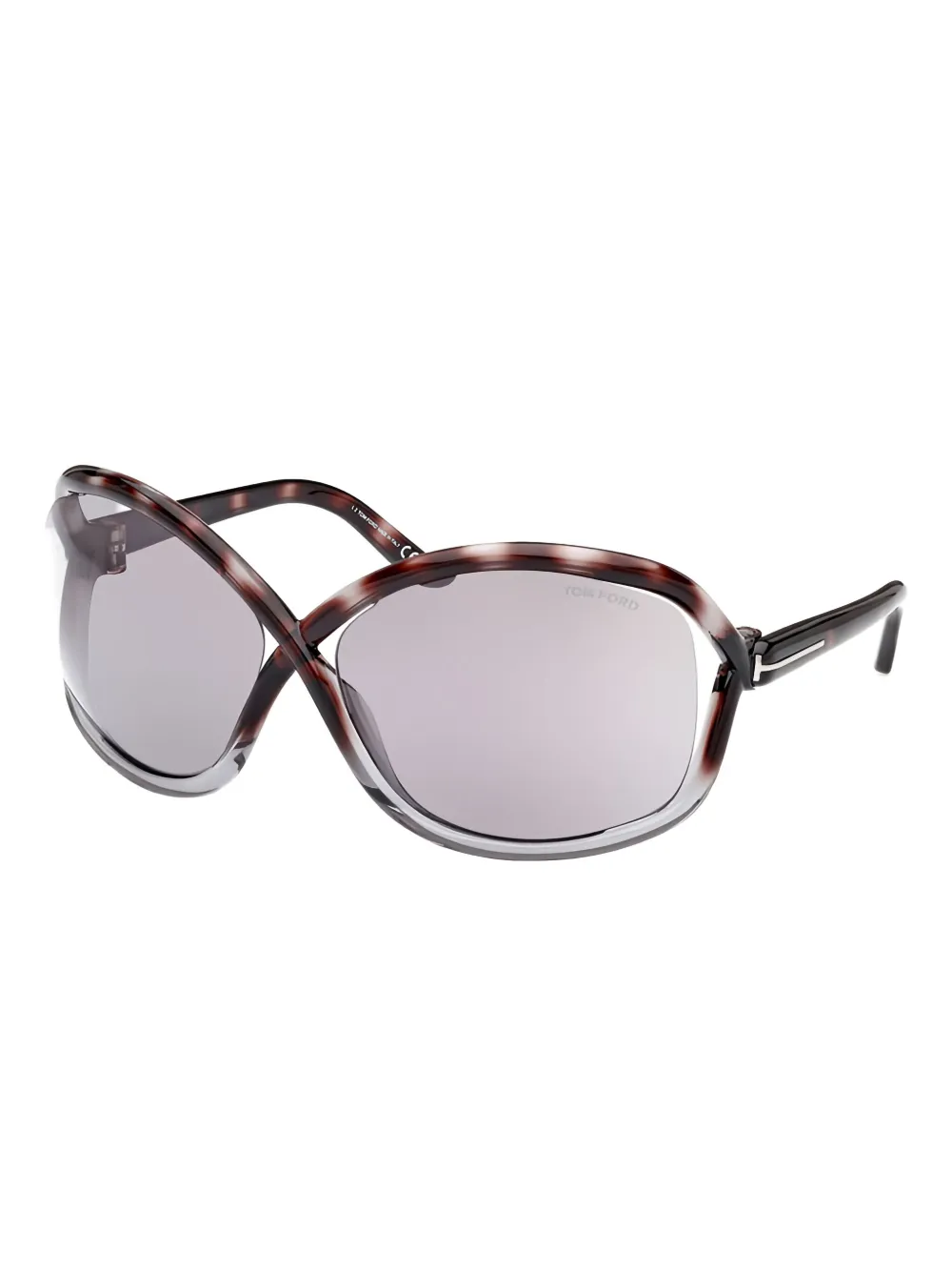 TOM FORD Eyewear Zonnebril met geometrisch montuur - Bruin