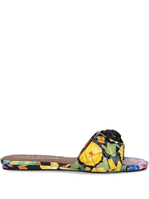 Kurt Geiger London Kensington floral-print slip-on sandals