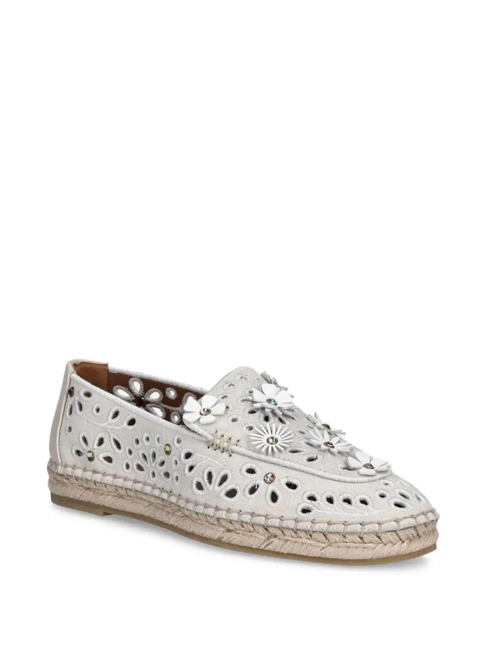 Kurt Geiger London Flower broderie-anglaise espadrilles | Flat Espadrilles | Image 2