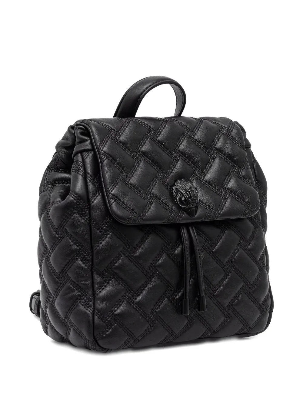Kurt Geiger London Gewatteerde leren rugzak - Zwart
