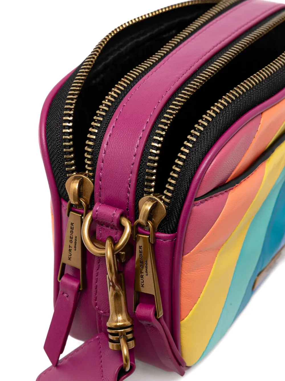 Kurt Geiger London mini Kensington Rainbow Camera crossbody bag | Image 5