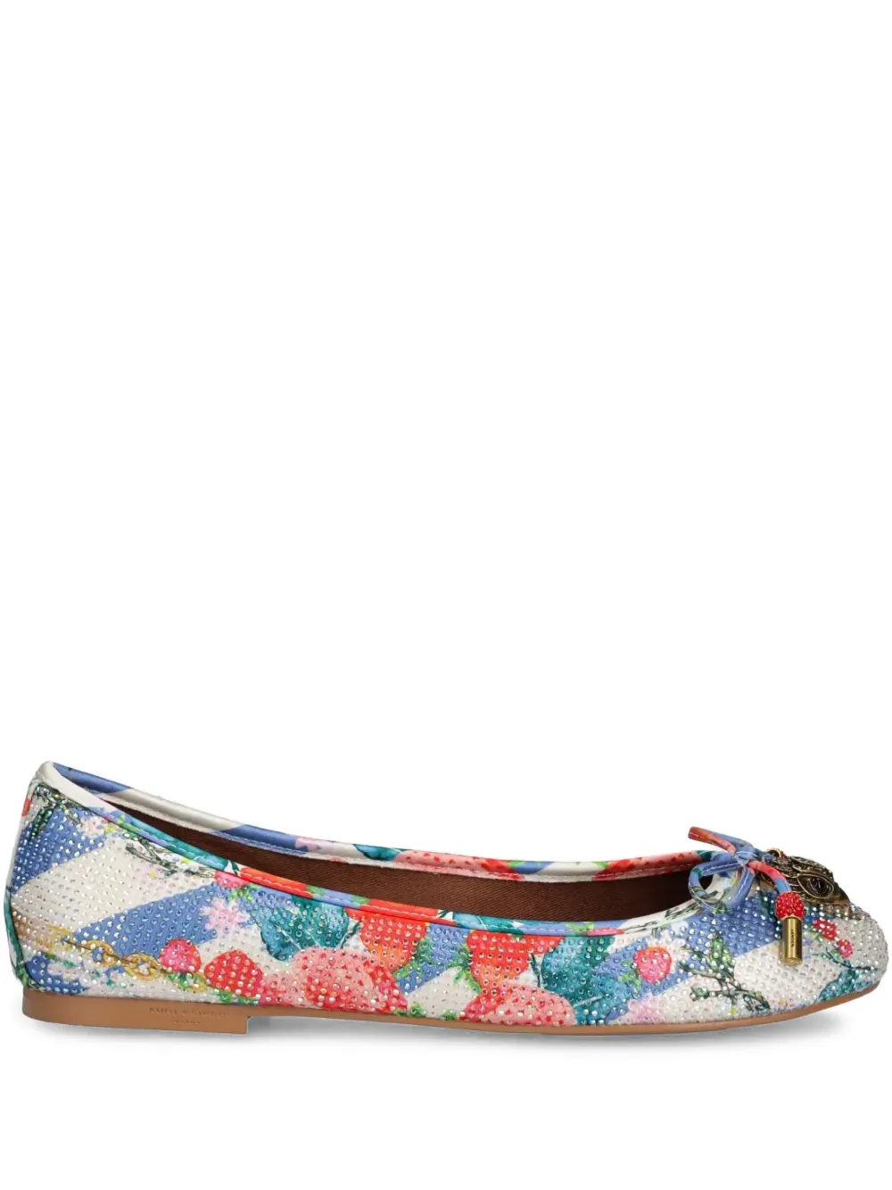 Kurt Geiger Leather Ballet Flats In White