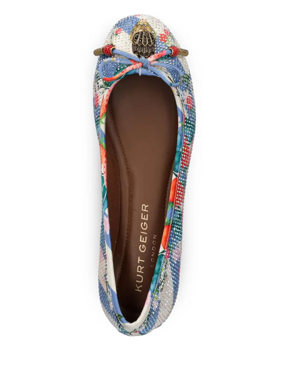 Kurt Geiger Leather Ballet Flats In Multi