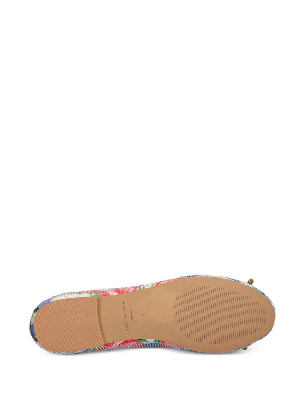Kurt Geiger Leather Ballet Flats In Multi