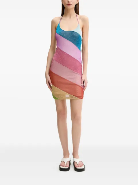 Kurt Geiger London Vestido Rainbow com listras