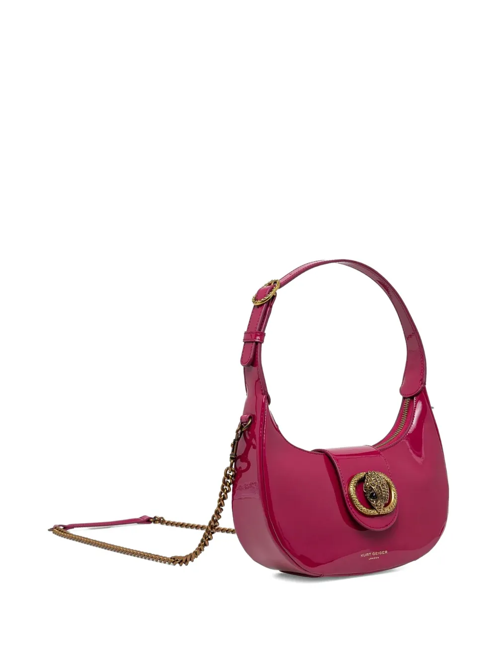 Kurt Geiger London Lakleren schoudertas - Roze