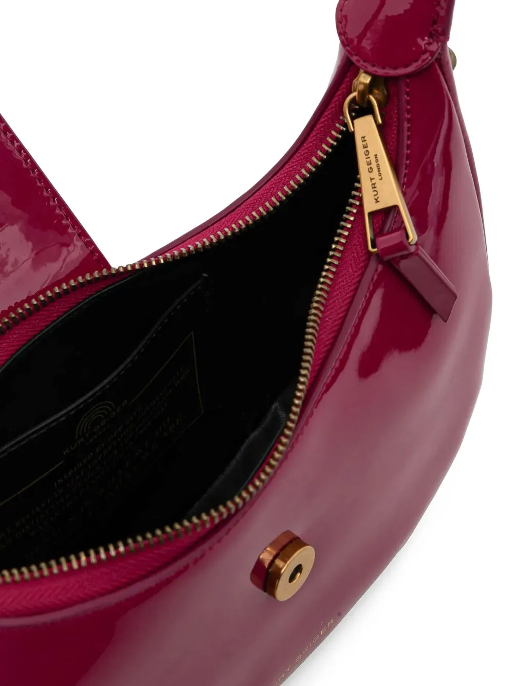 KURT GEIGER CHELSEA PATENT LEATHER SHOULDER BAG 