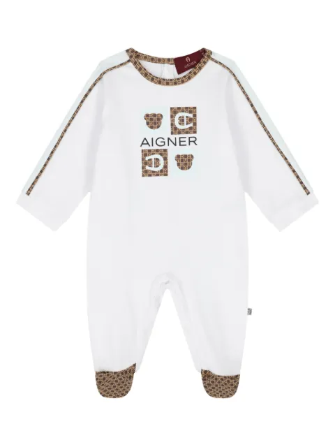 Aigner Kids graphic-print babygrow