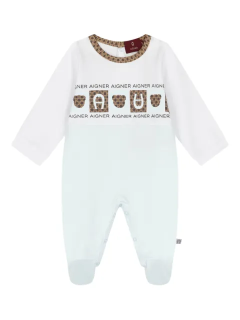 Aigner Kids logo-print babygrow