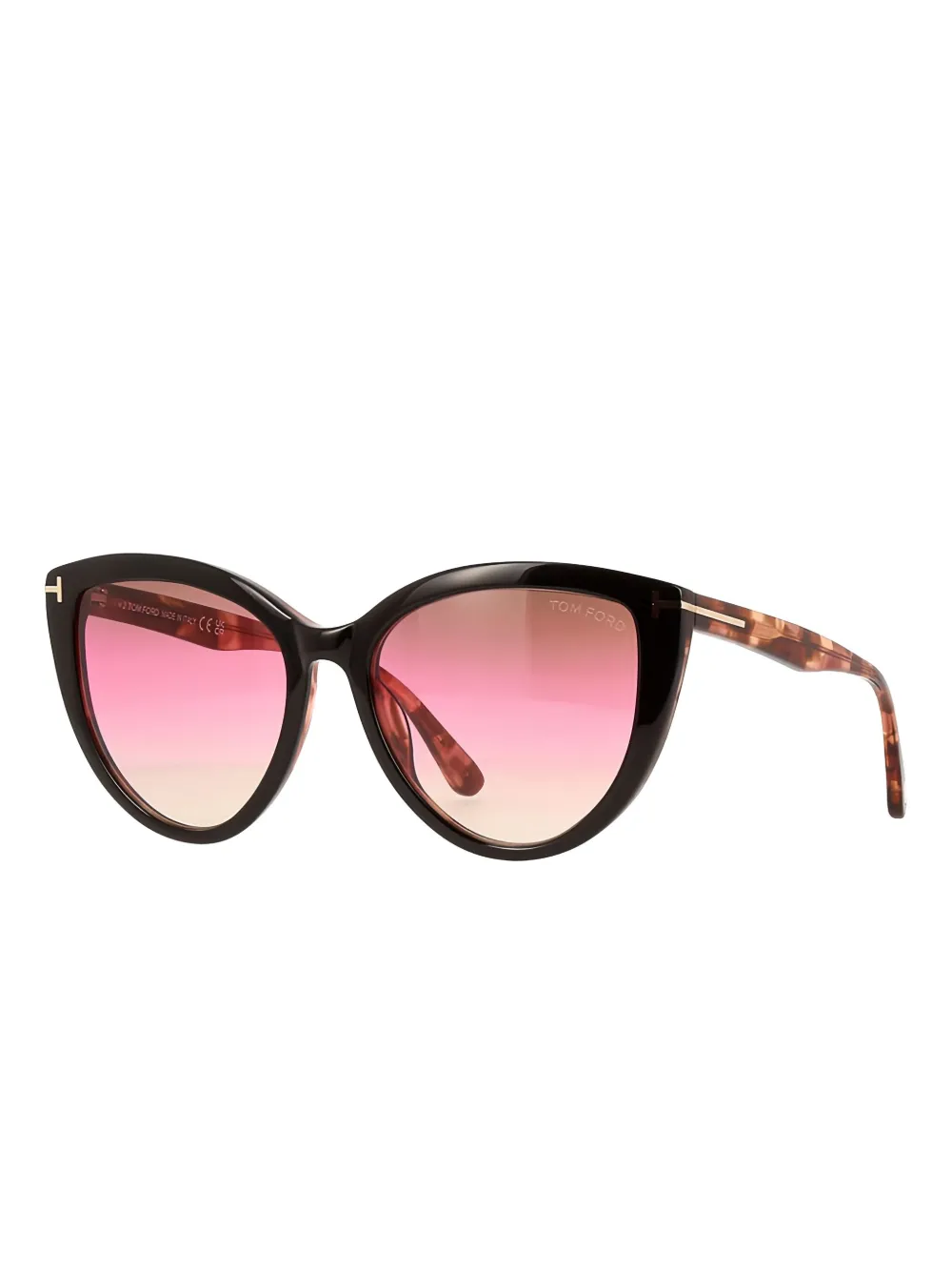 TOM FORD Zonnebril met cat-eye montuur Zwart