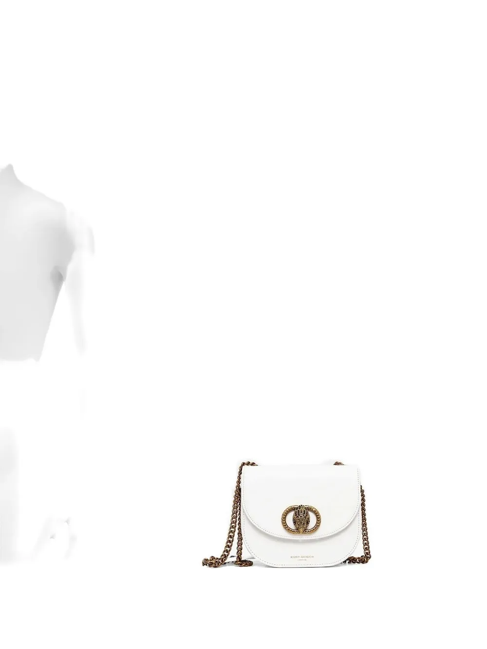Kurt Geiger Logo-plaque Chain Bag In White