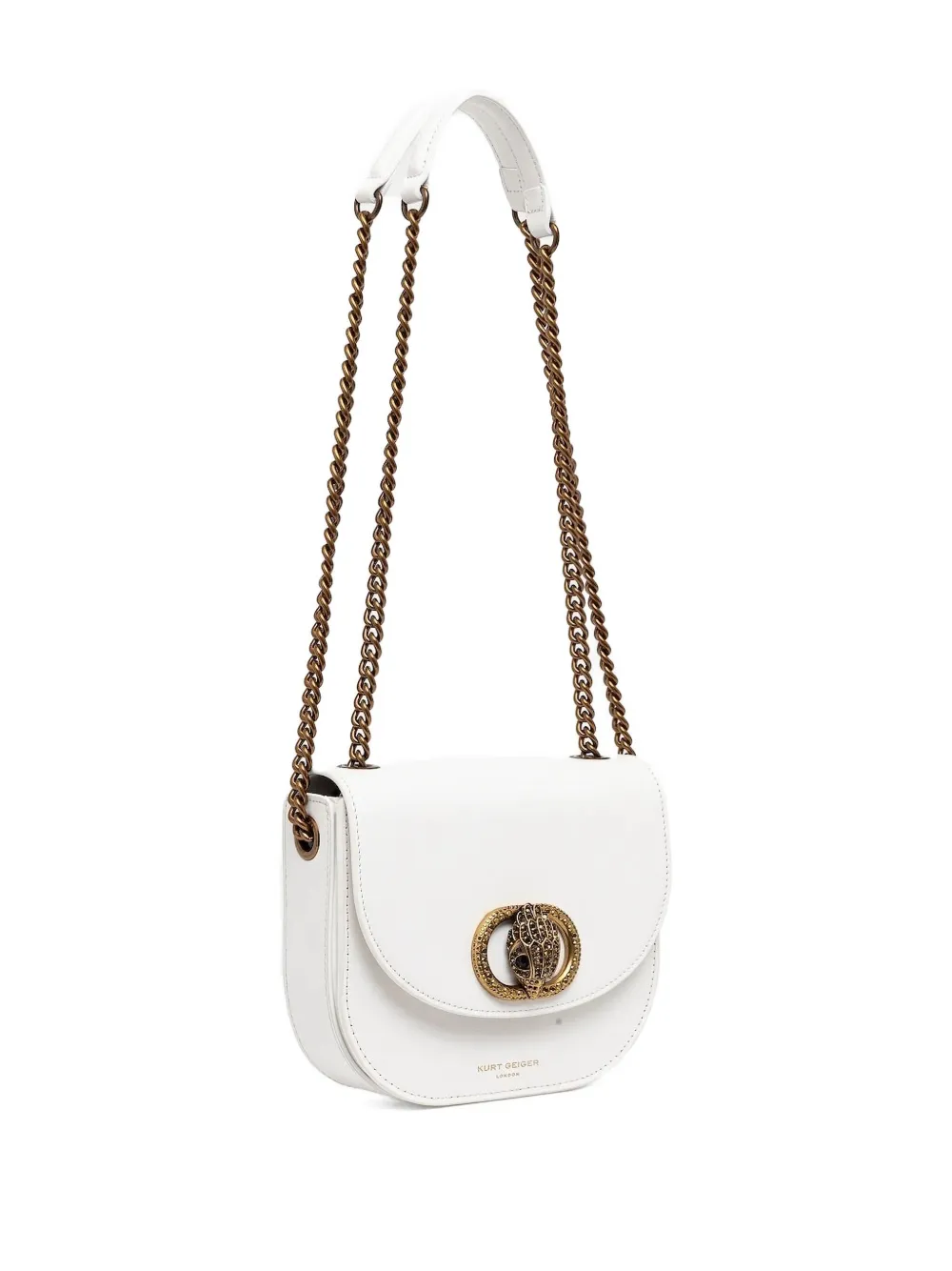 Kurt Geiger Logo-plaque Chain Bag In White