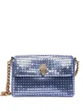 Kurt Geiger London Mini Kensington sequin-embellished shoulder bag - Blue