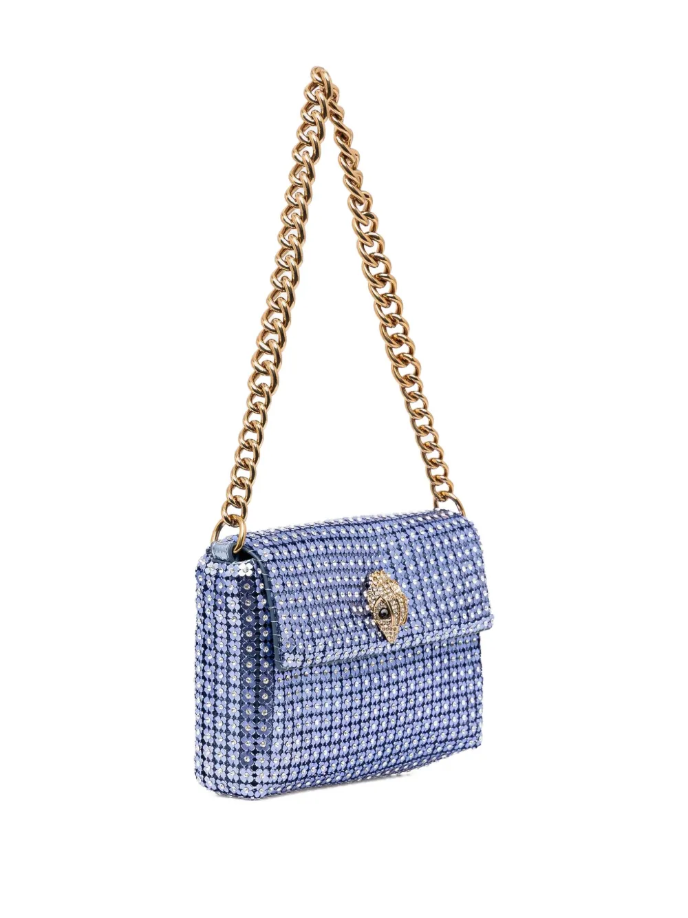 Kurt Geiger London Schoudertas verfraaid met pailletten Blauw
