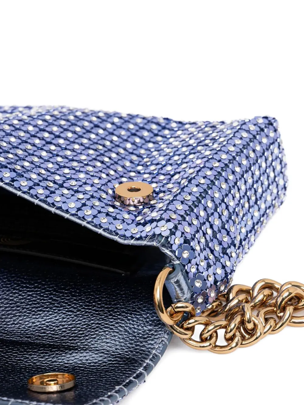 Kurt Geiger London Schoudertas verfraaid met pailletten Blauw