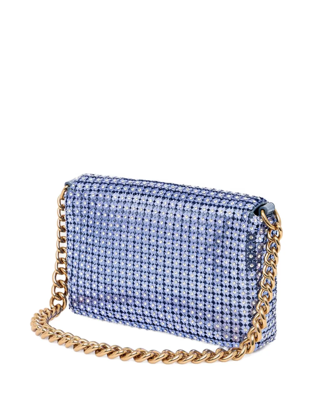 Kurt Geiger London Schoudertas verfraaid met pailletten - Blauw
