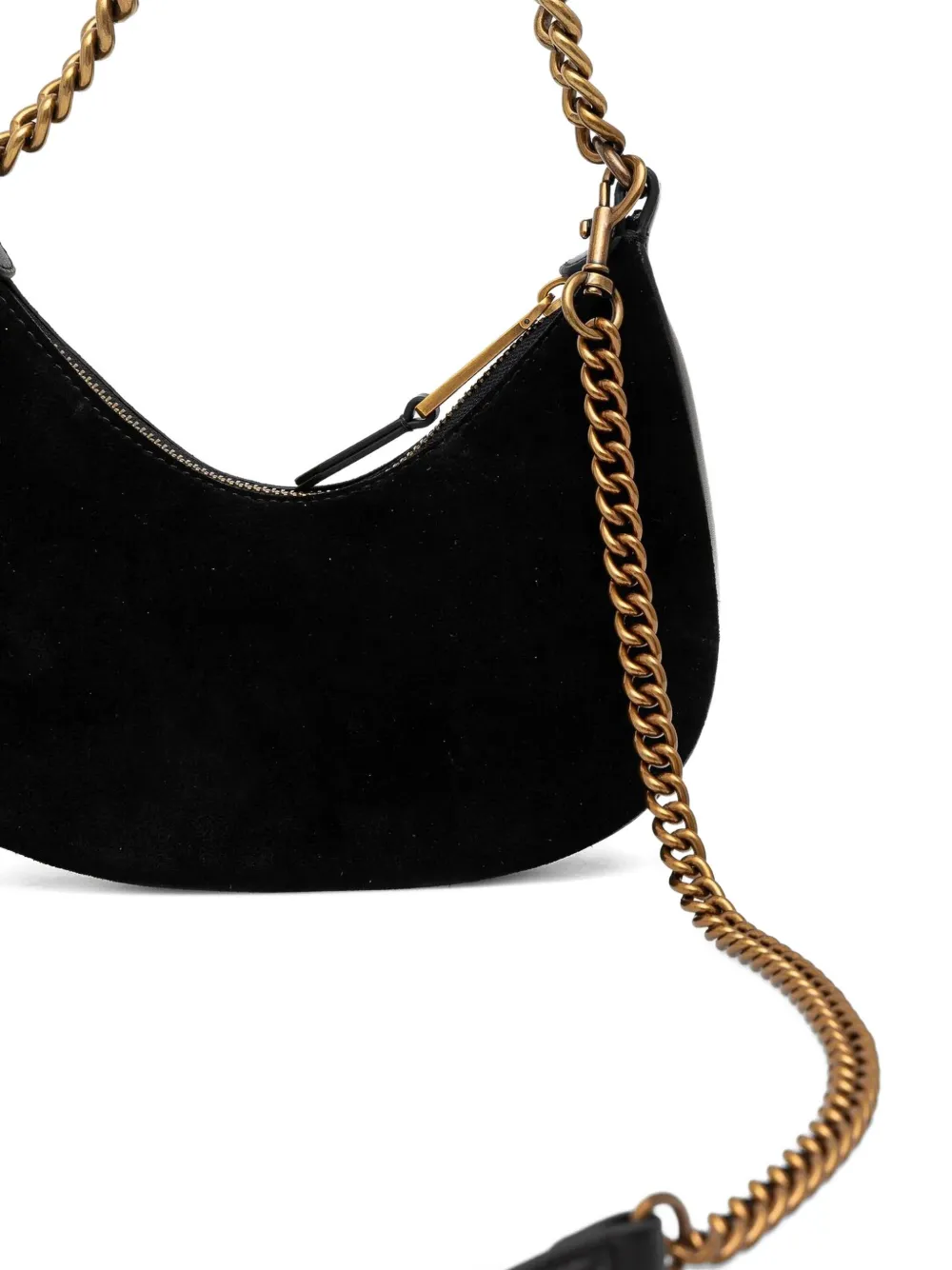 Shop Kurt Geiger Chelsea Chain-handle Suede Handbag