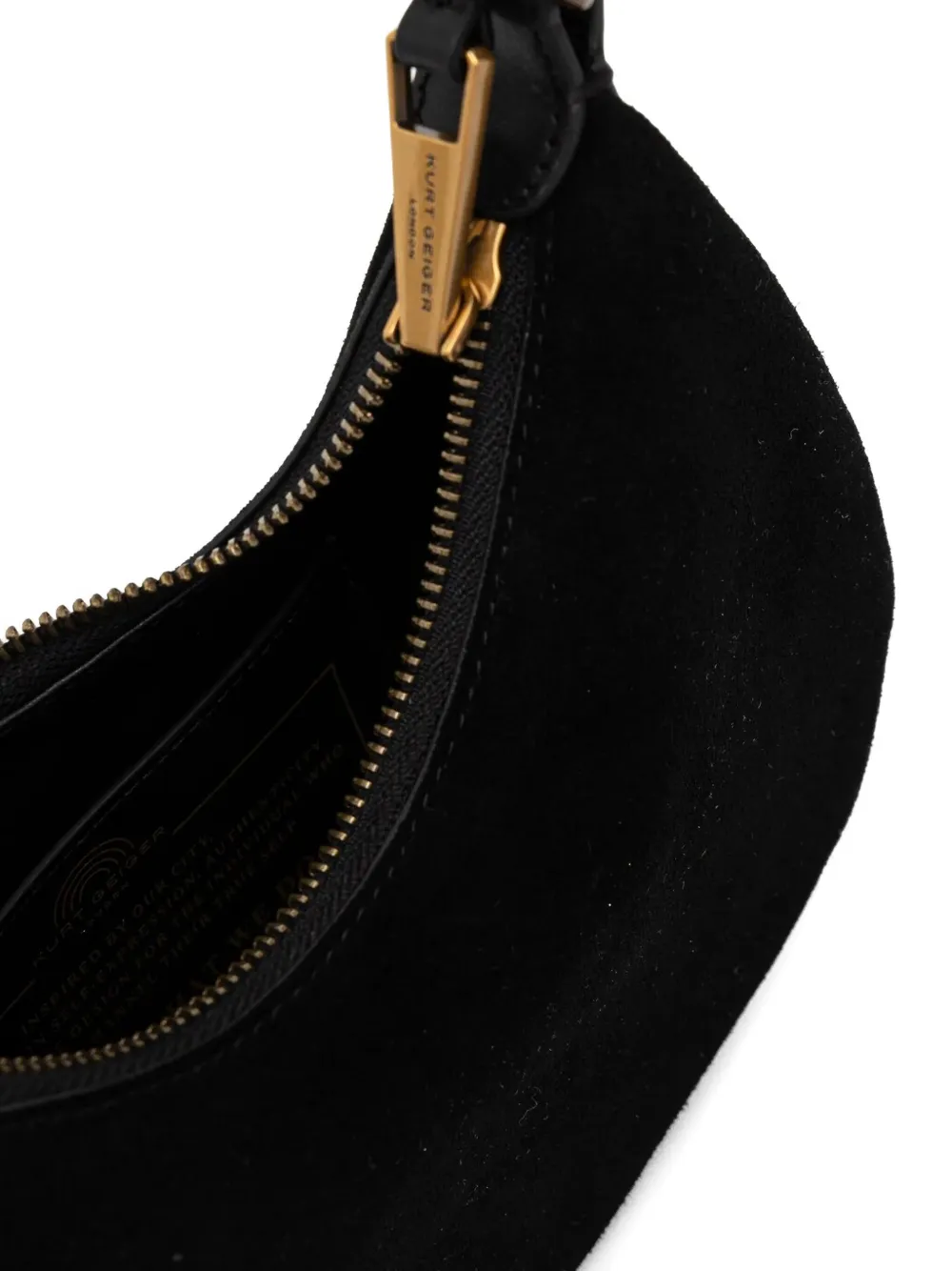 Shop Kurt Geiger Chelsea Chain-handle Suede Handbag