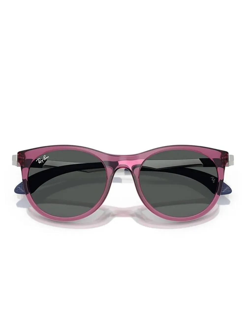 Ray-Ban Zonnebril met rond montuur Roze
