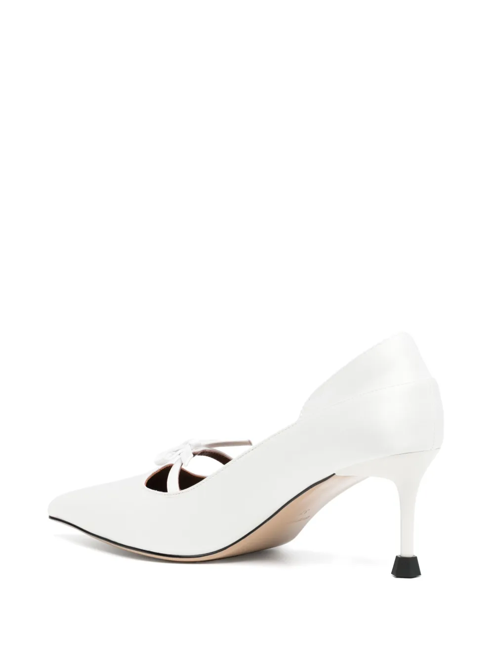 SHUSHU TONG 80mm pointed-toe pumps White