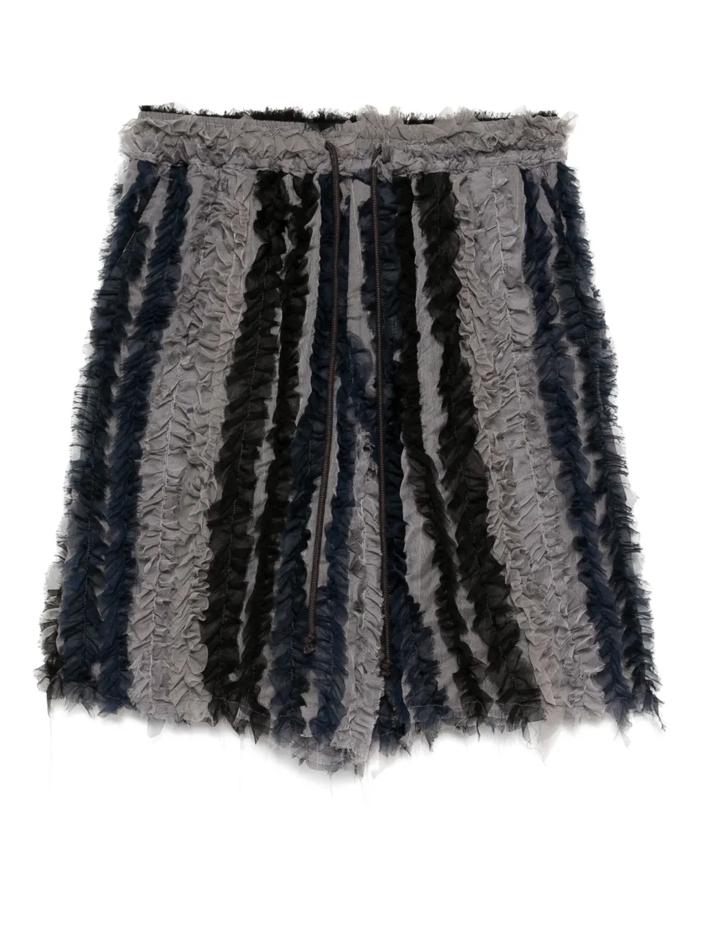Song For The Mute raw lined elasticated shorts | Blue | Image 1