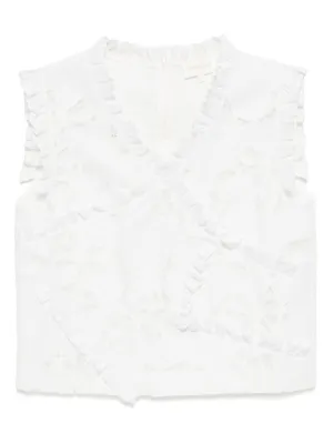 【関税込み】Shushu/Tong ホワイト ビーズ フローラル Tシャツ ShuShu/Tong Tops for Women | Online Sale up to 65% off | Lyst