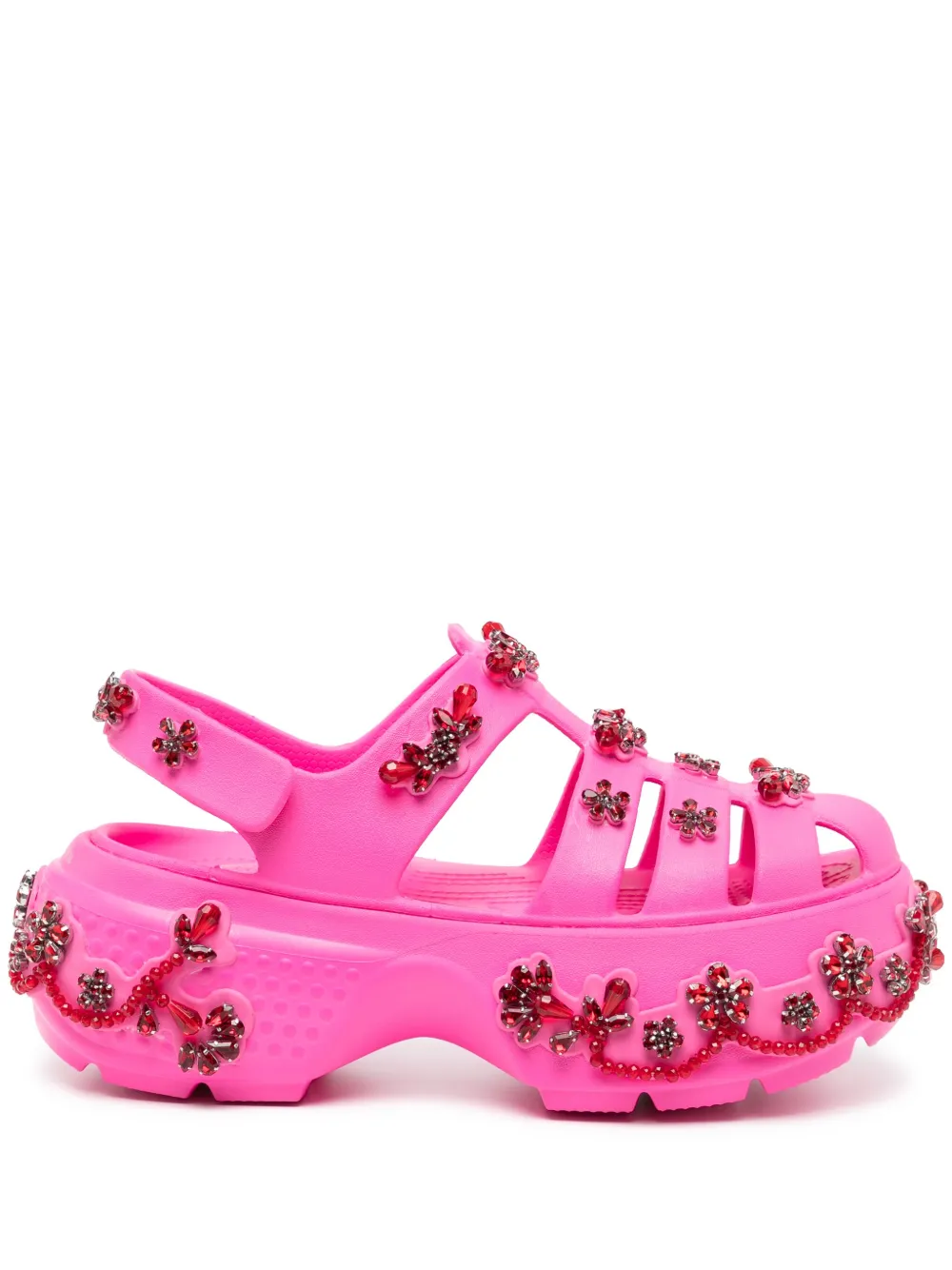 Simone Rocha x Crocs fisherman stomp loafers Pink
