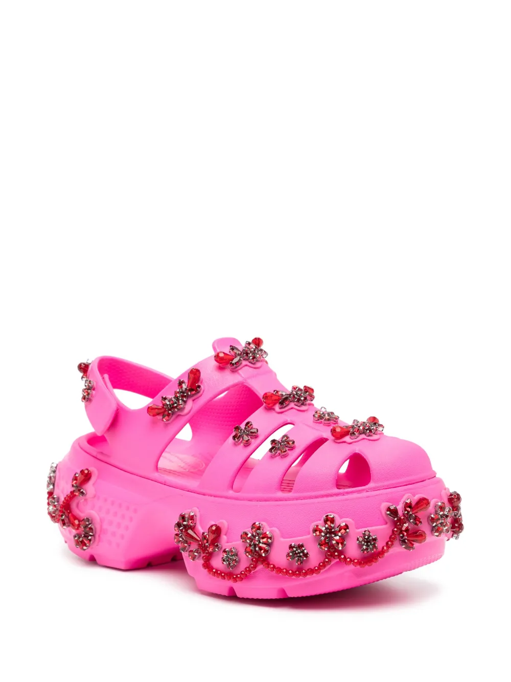 Simone Rocha x Crocs fisherman stomp loafers Pink