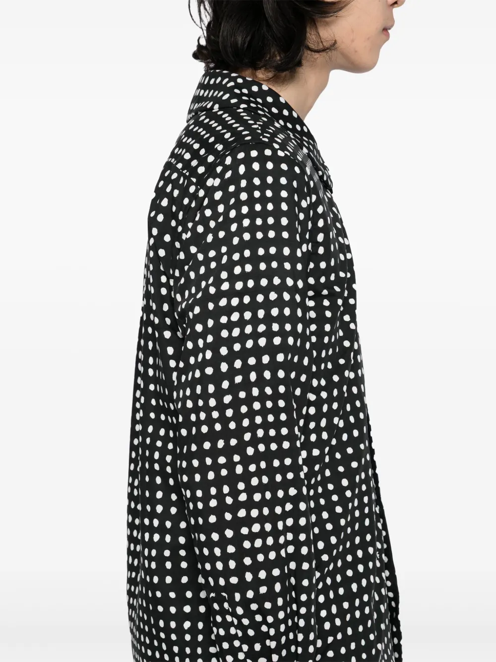 Shop Black Comme Des Garçons Filip Pagowski Polka-dot Shirt
