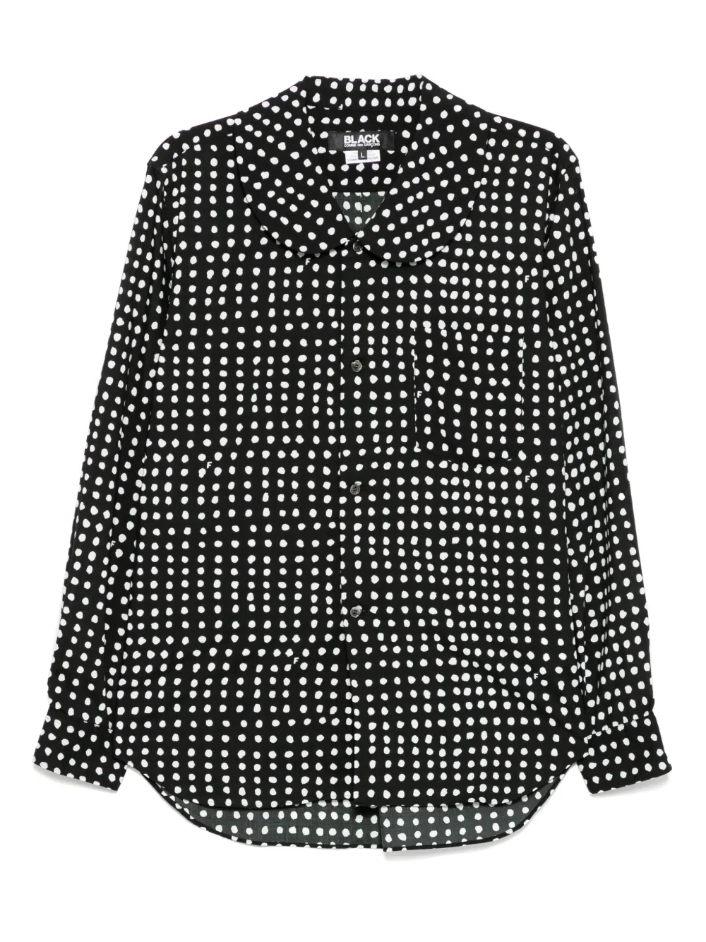 Black Comme Des Garçons Filip Pagowski Polka-dot Shirt
