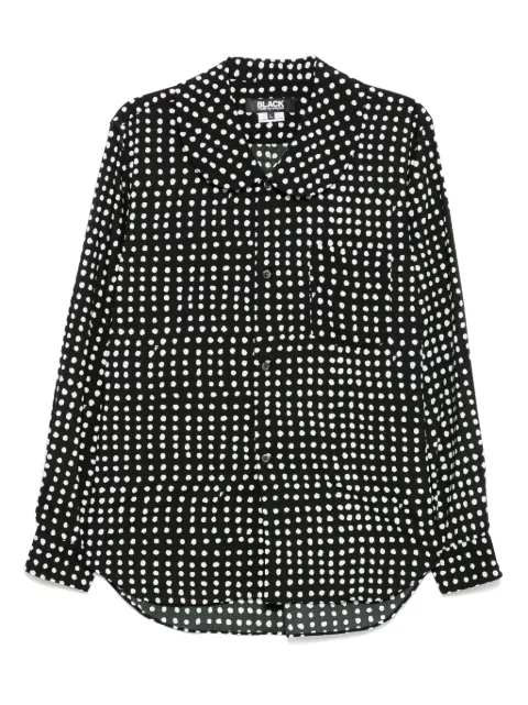 Black Comme Des Garçons Filip Pagowski polka-dot shirt