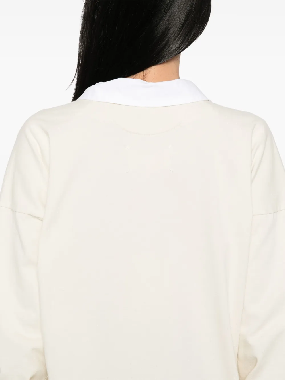 Maison Margiela Katoenen top met lange mouwen Beige