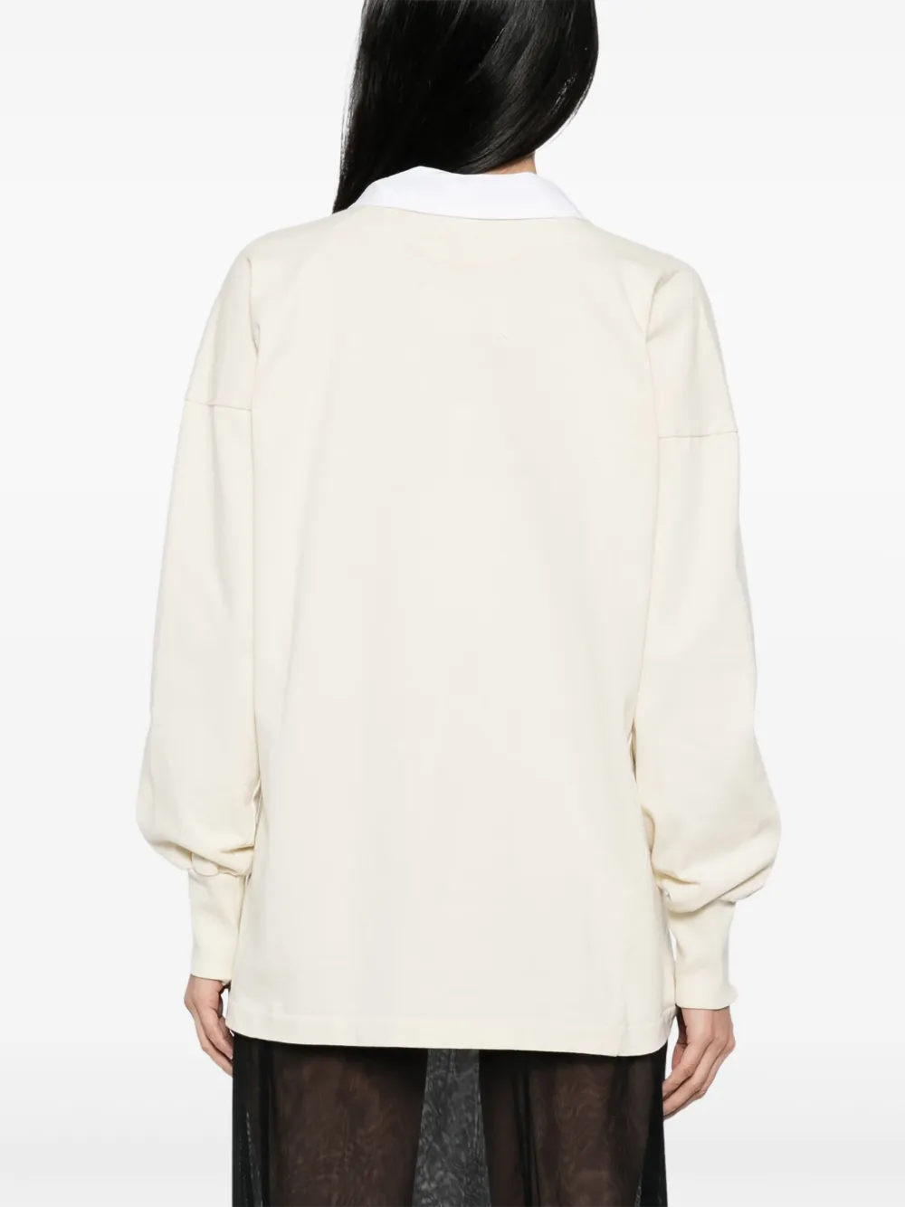 Maison Margiela Katoenen top met lange mouwen Beige