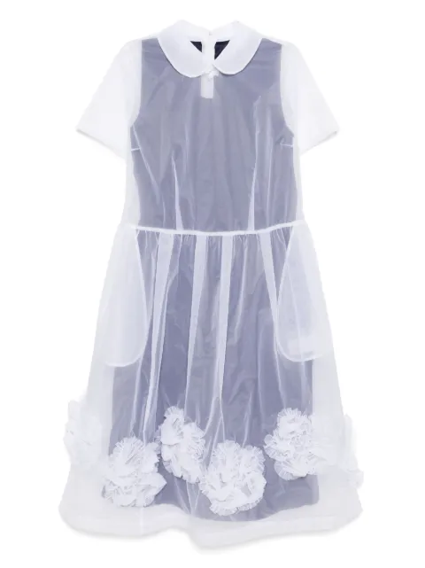 Comme Des Garçons Girl pleat-tuck overlay dress
