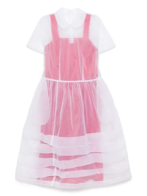 Comme Des Garçons Girl pleat-tuck overlay dress