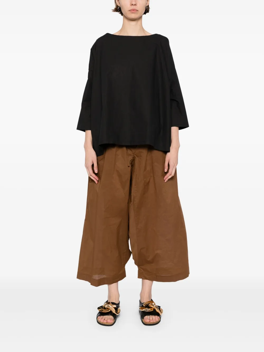 Egg cotton trousers | Cropped Pants | Image 2