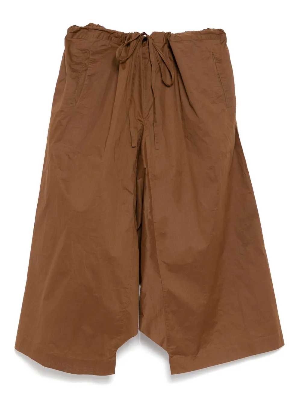 Egg cotton trousers | Brown | Image 1