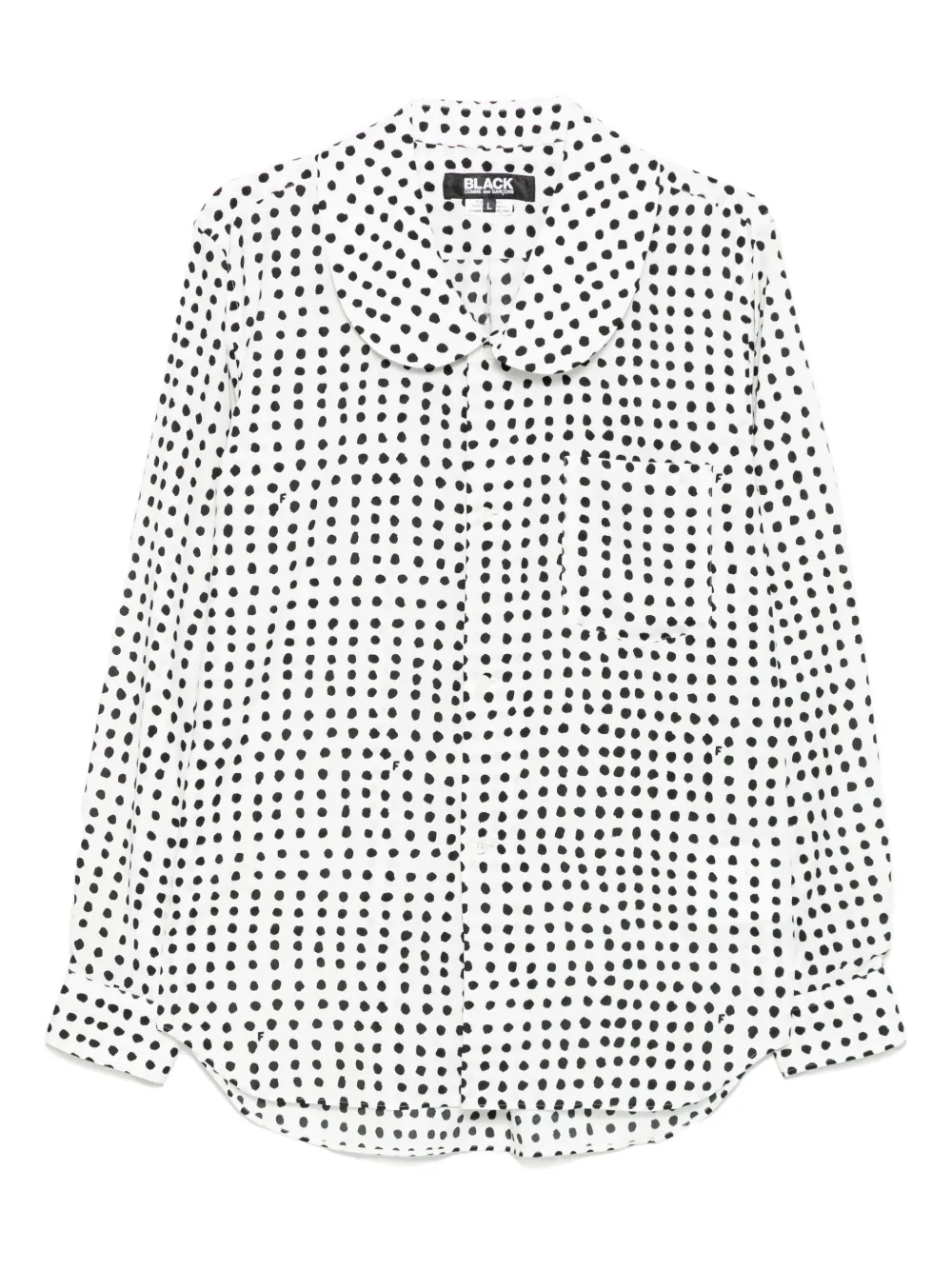 Black Comme Des Garçons Filip Pagowski Polka-dot Shirt